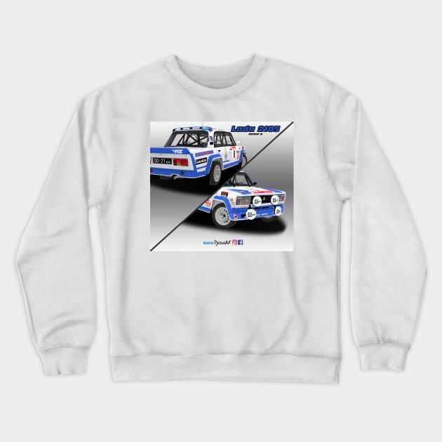 Lada 2105 Group B 9 Crewneck Sweatshirt by PjesusArt